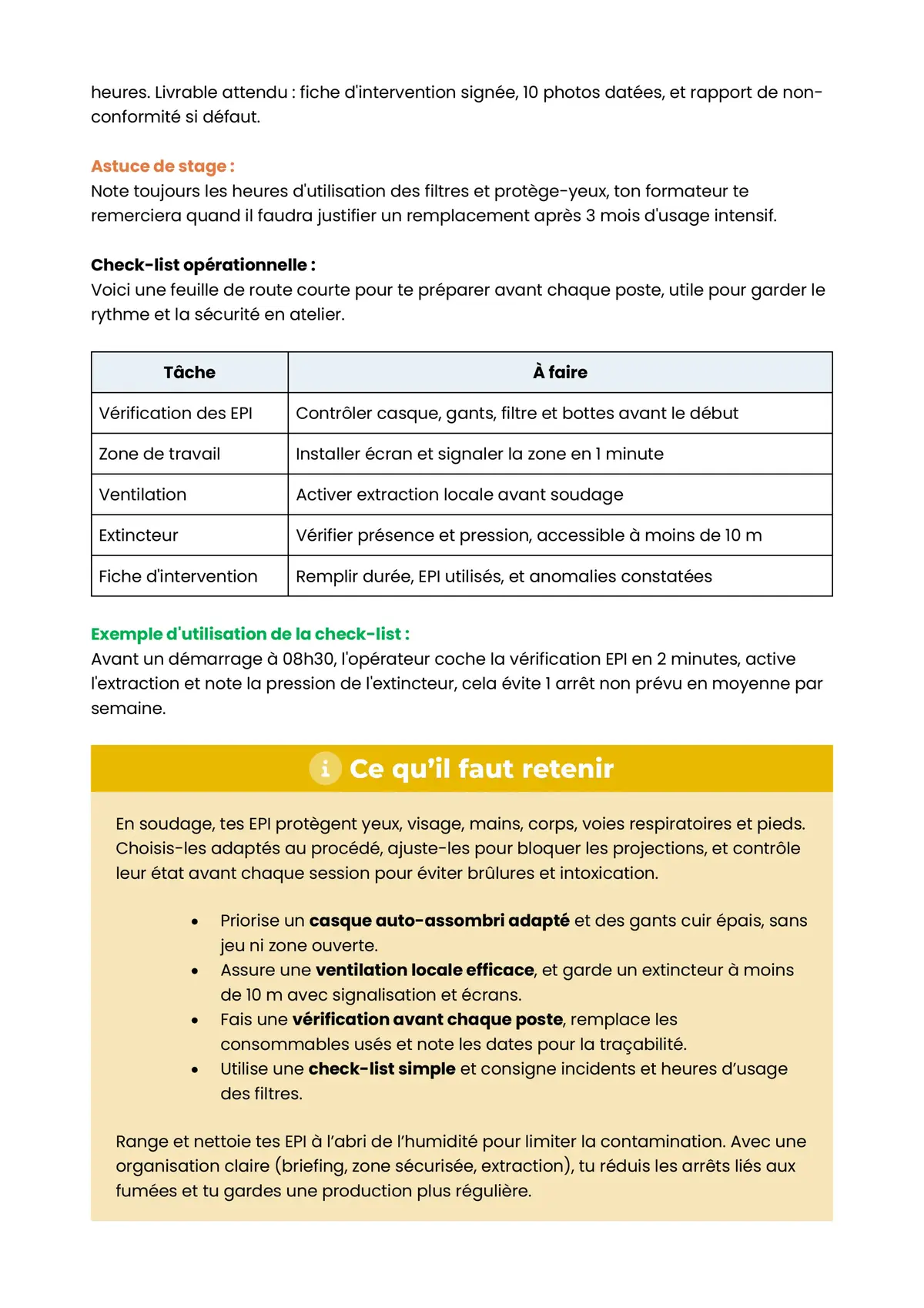 Example Fiche de Révision CAP Soudage